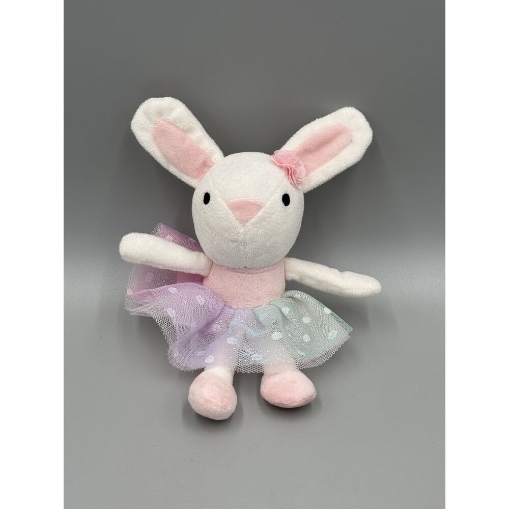 Baby Essentials Small Ballerina Bunny Rabbit Plush 7” Stuffed Animal In Tutu